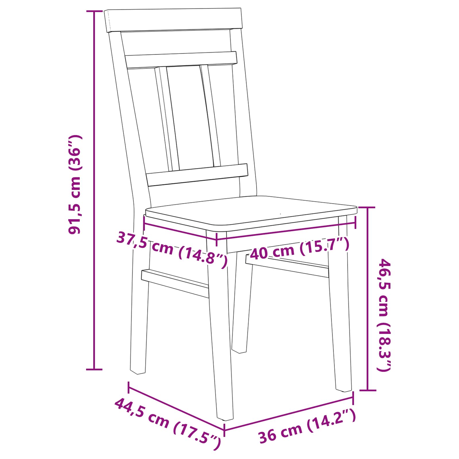 42020506 11 Scaun de sufragerie 2 pcs Alb și Natural Lemn Solid de Cauciuc Scaun de sufragerie 2 pcs Alb și Natural Lemn Solid de Cauciuc - imagine 11
