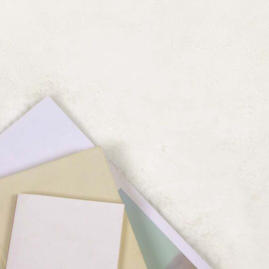 Alternative view of Covor din Blană Faux de Iepure Crem 140 x 200 cm Poliester