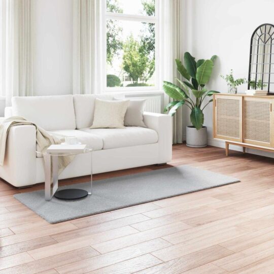 Covor din Blană Faux de Iepure Olite Gri 100 x 200 cm Poliester