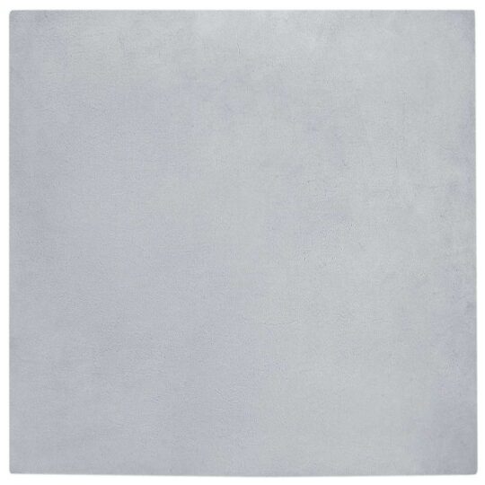 Covor din Blană Faux de Iepure Gri 120 x 120 cm Poliester