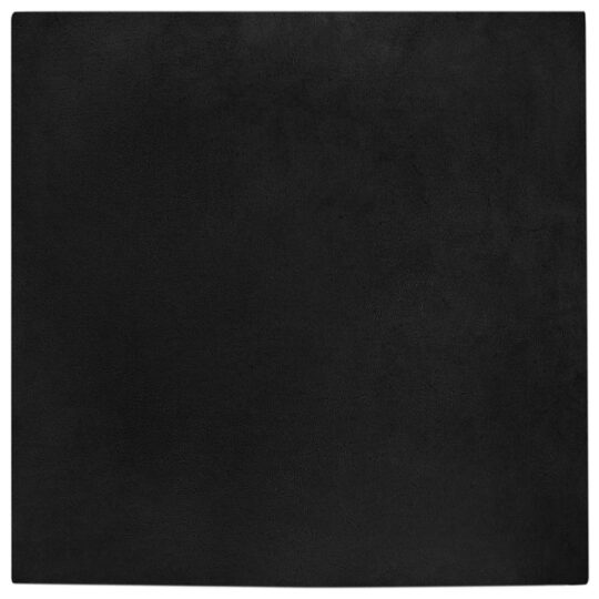 Covor din Blană Faux de Iepure Negru 160 x 160 cm Poliester