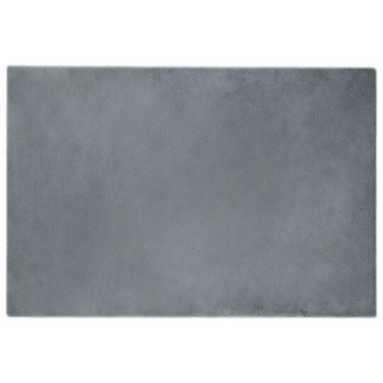 Covor din Blană Faux de Iepure Antracit 120 x 170 cm Poliester