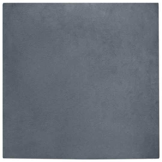 Covor din Blană Faux de Iepure Antracit 160 x 160 cm Poliester