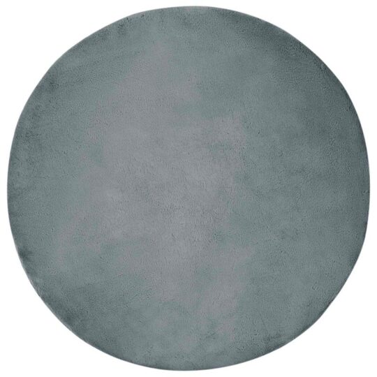 Alternative view of Covor din Blană Faux de Iepure Olite Antracit Ø 80 cm Poliester