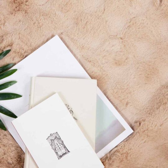 Alternative view of Pătură din Blană sintetică de Iepure 4 pcs Bej 240 x 270 cm