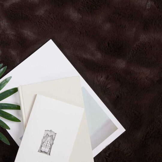 Alternative view of Pătură din Blană sintetică de Iepure 4 pcs Culoare Cămilă