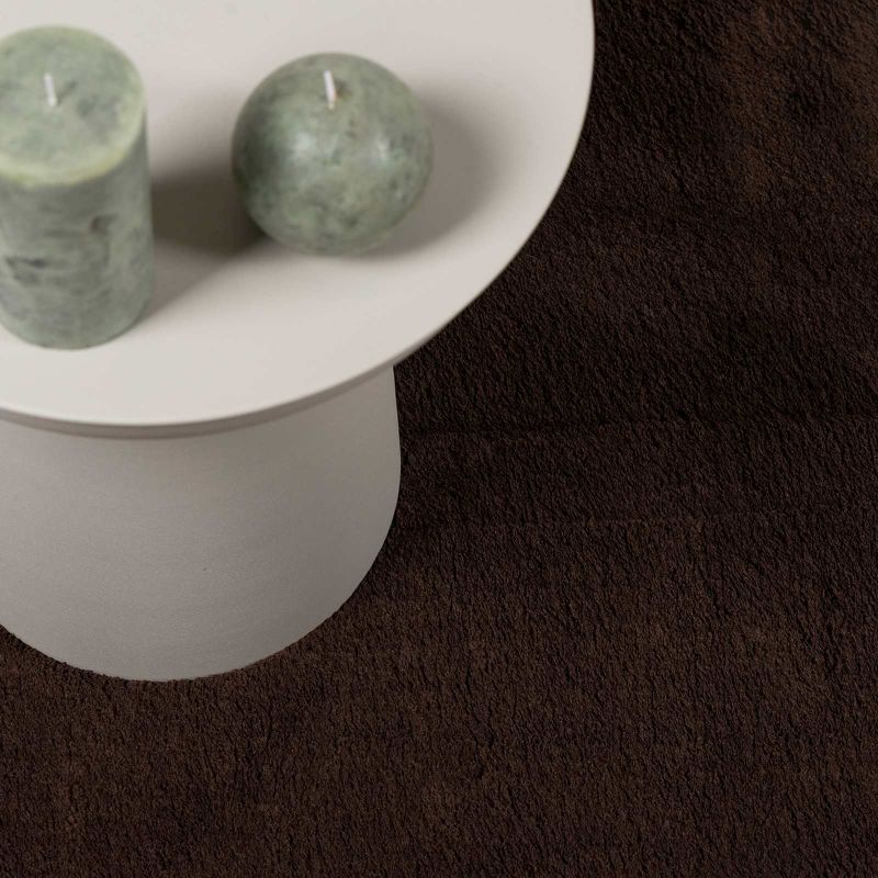 Covoare de zonă Rotund HUARTE Maro Ø 200 CM - imagine 8