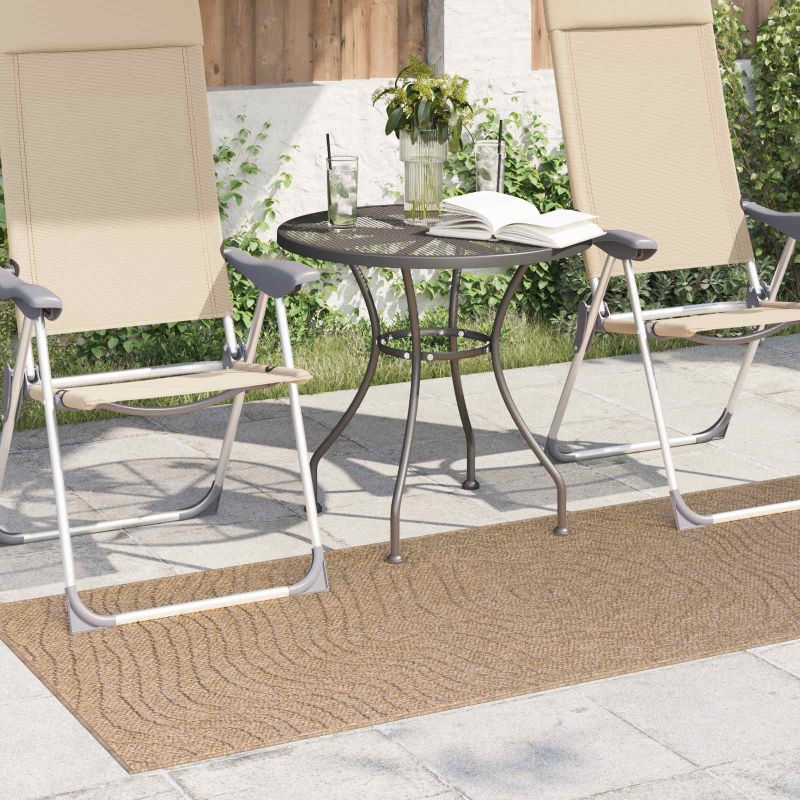 Covoare de zonă Moiré Dreptunghiular natural 150 x 80 cm - imagine 3