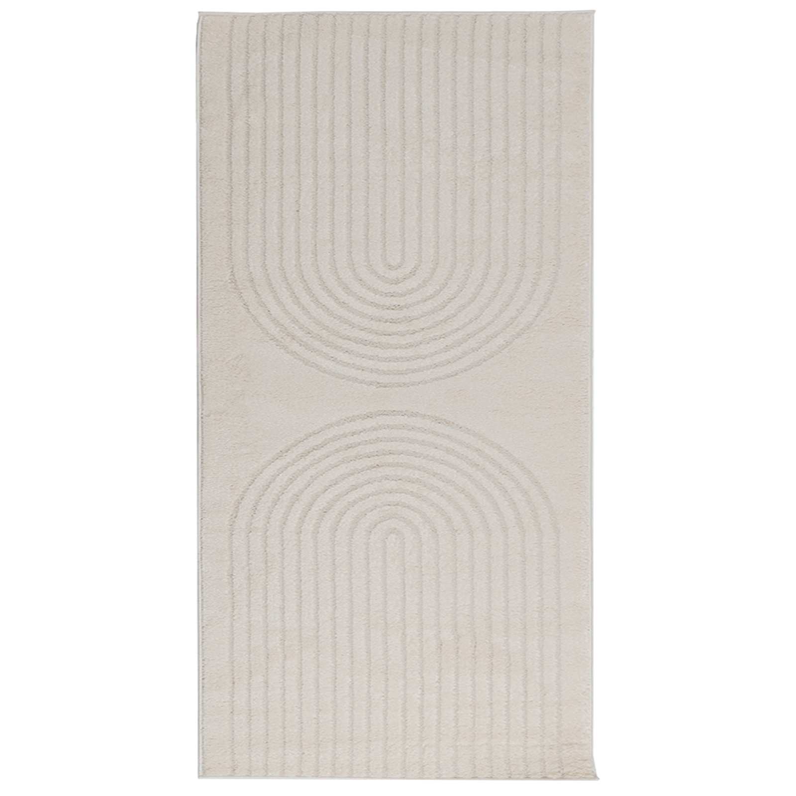 Covoare de zonă Dreptunghiular Crem 150 x 80 cm - imagine 2