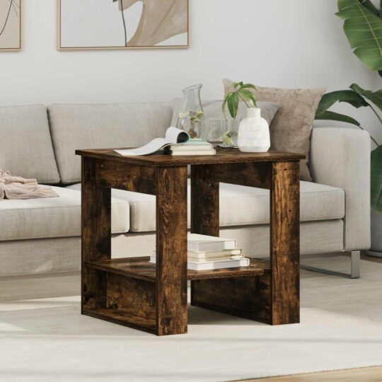 Masă de cafea Stejar fumuriu 51 x 50 x 50 cm Lemn compozit