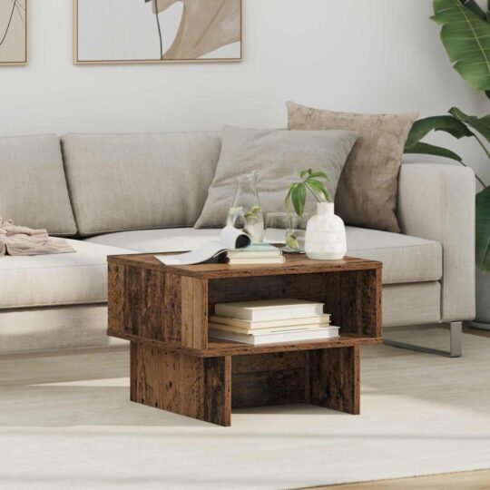 Masă de cafea Lemn vechi 48 x 46 x 35 cm Lemn compozit