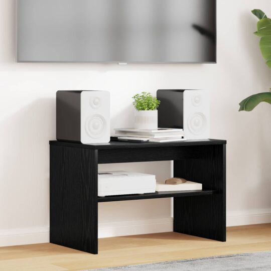 8000293 1 Home Cabinet TV Stejar Negru 60 x 35 x 40 cm Lemn compozit