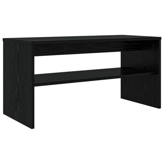 Alternative view of Cabinet TV Stejar Negru 80 x 35 x 40 cm Lemn compozit