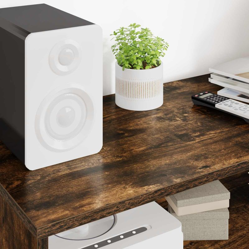 8000312 4 Cabinet TV Stejar fumuriu 100 x 35 x 40 cm Lemn compozit Cabinet TV Stejar fumuriu 100 x 35 x 40 cm Lemn compozit - imagine 4