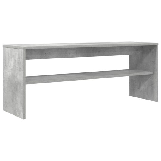 Alternative view of Cabinet TV Gri din beton 100 x 30 x 40 cm Lemn compozit