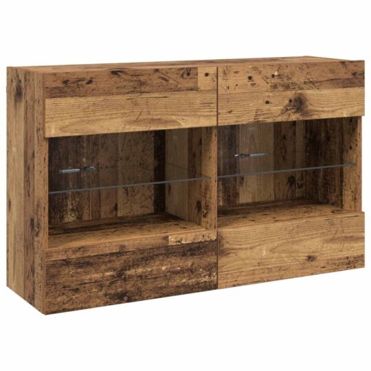 Alternative view of Dulap TV de perete Lemn Vechi 98,5 x 30 x 60,5 cm Lemn compozit