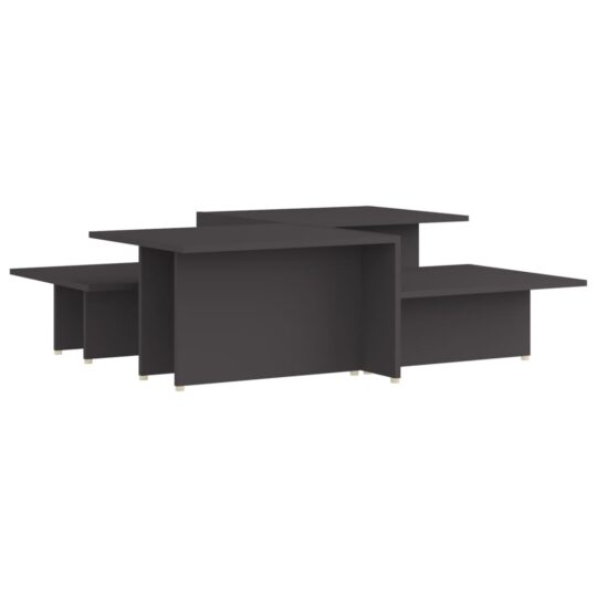 Alternative view of Mese de cafea, 2 buc., gri, 111,5x50x33 cm, lemn compozit