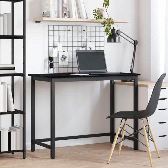 masă Stejar Negru 80 x 50 x 76,5 cm Lemn ingineresc și oțel