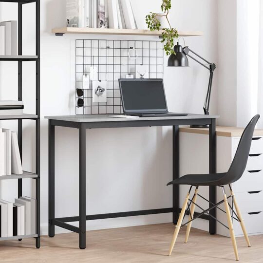 masă Gri Sonoma 80 x 50 x 76,5 cm Lemn ingineresc și oțel