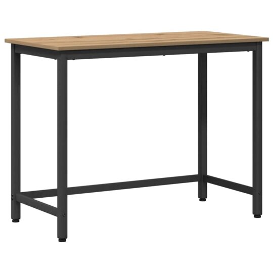 Alternative view of masă Stejar Artizanal 80 x 50 x 76,5 cm Lemn ingineresc și oțel