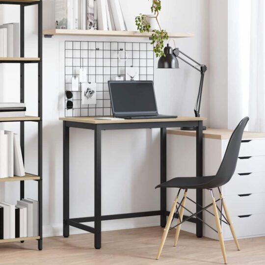 masă Stejar Sonoma 100 x 50 x 76,5 cm Lemn ingineresc și oțel