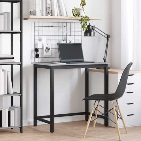 masă Gri Sonoma 100 x 50 x 76,5 cm Lemn ingineresc și oțel