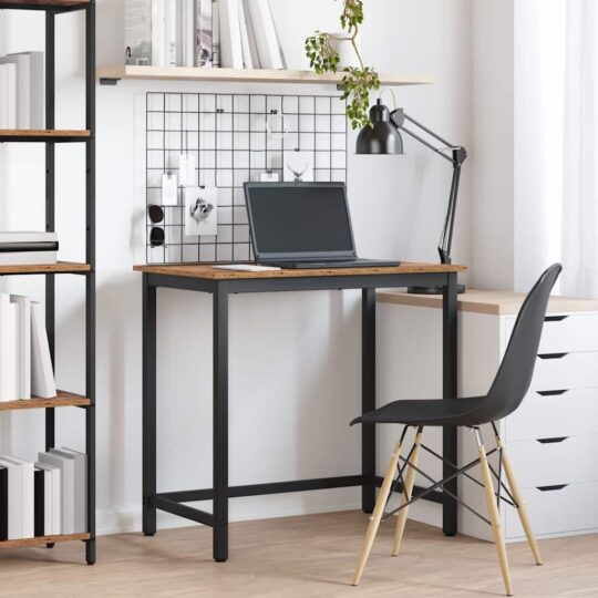 masă Lemn vechi 100 x 50 x 76,5 cm Lemn ingineresc și oțel