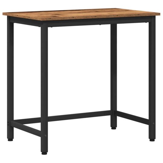 Alternative view of masă Lemn vechi 100 x 50 x 76,5 cm Lemn ingineresc și oțel