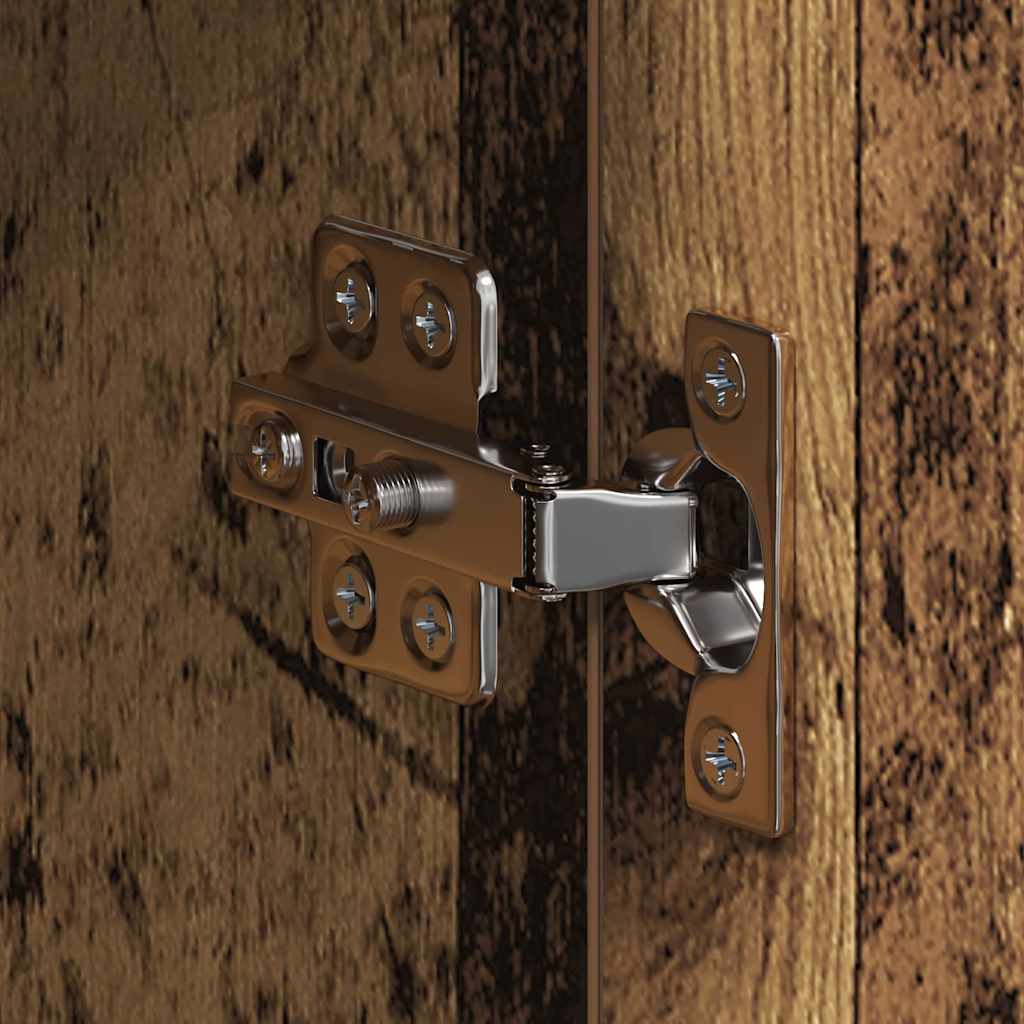 Dulap cu oglindă pentru baie TULUM Lemn vechi 60 x 16,5 x 78 cm - imagine 10