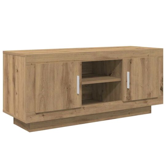 Alternative view of Cabinet TV Stejar Artizanal 102 x 35 x 45 cm Lemn compozit
