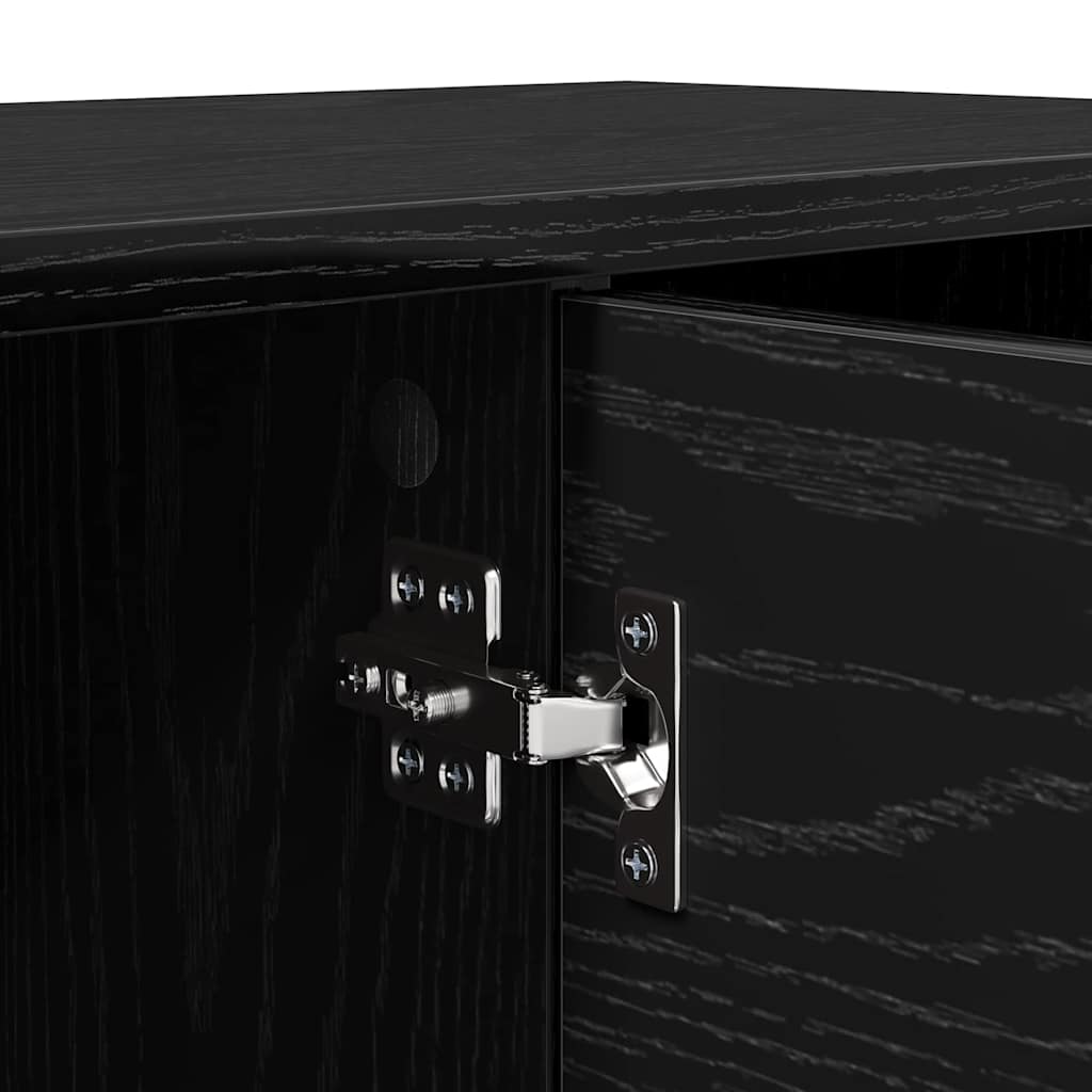 880766 9 Cabinet TV Stejar Negru 102 x 35 x 36,5 cm Lemn compozit Cabinet TV Stejar Negru 102 x 35 x 36,5 cm Lemn compozit - imagine 9