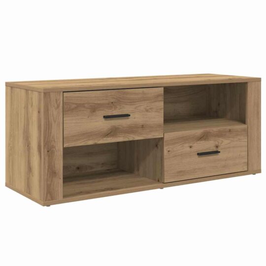 Alternative view of Cabinet TV Stejar Artizanal 100 x 35 x 40 cm Lemn compozit