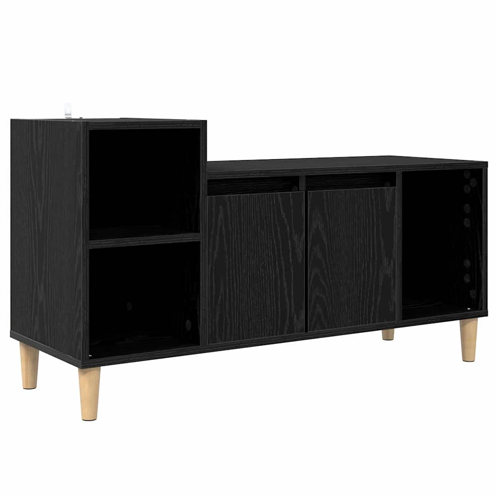 881023 2 Cabinet TV Stejar Negru 100 x 35 x 55 cm Lemn compozit Cabinet TV Stejar Negru 100 x 35 x 55 cm Lemn compozit - imagine 2