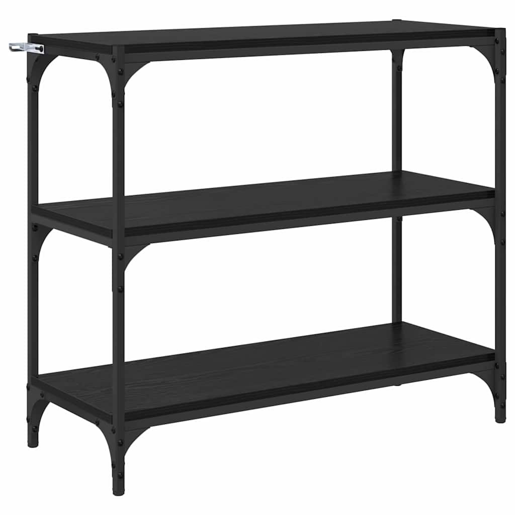 Dulap pentru cărți Stejar Negru 80 x 33 x 70,5 cm - imagine 2