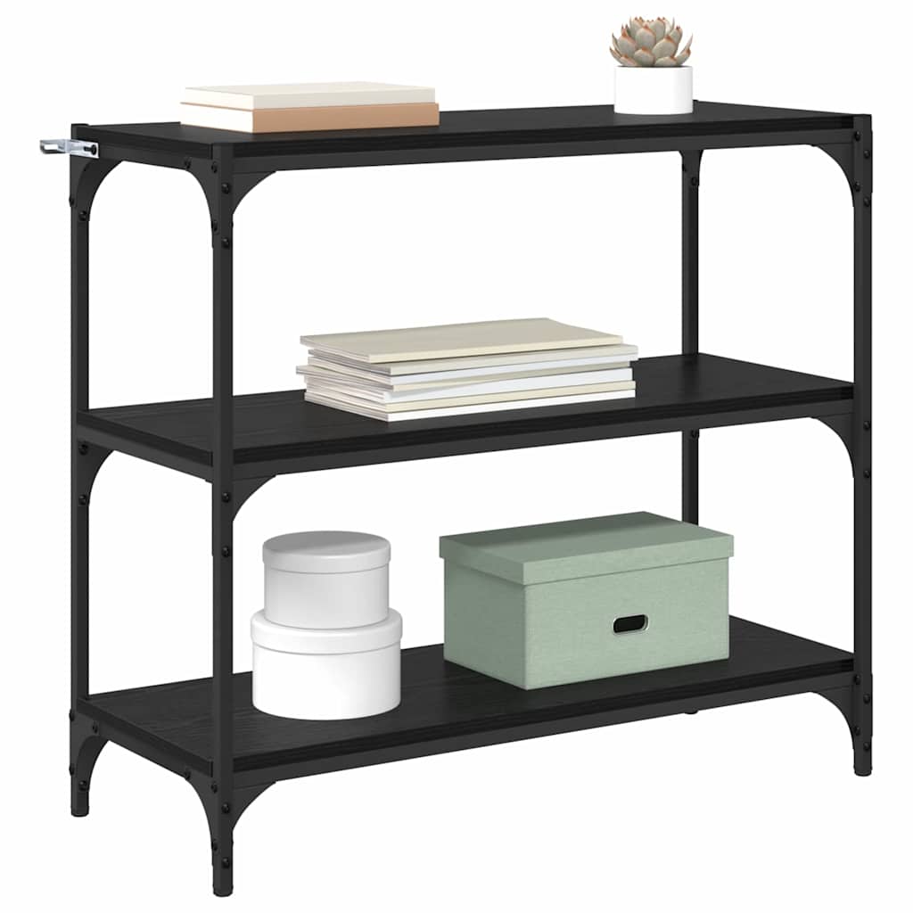 Dulap pentru cărți Stejar Negru 80 x 33 x 70,5 cm - imagine 3