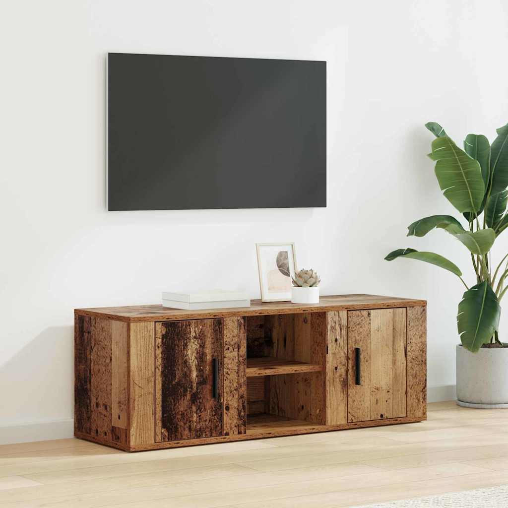 881156 1 Cabinet TV Lemn Vechi 100 x 31,5 x 35 cm Lemn compozit Cabinet TV Lemn Vechi 100 x 31,5 x 35 cm Lemn compozit