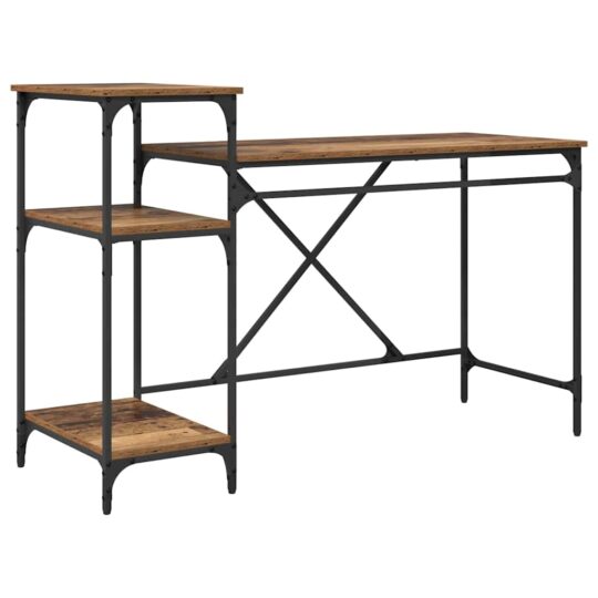 Alternative view of Birou Lemn Vechi 135 x 50 x 90 cm Lemn compozit