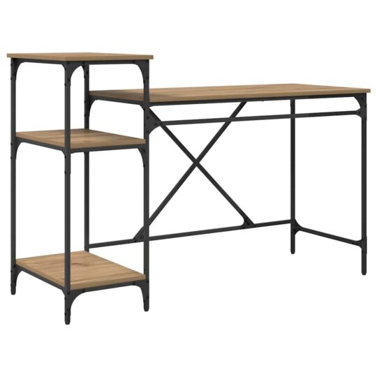 Alternative view of Birou Stejar Artizanal 135 x 50 x 90 cm Lemn compozit