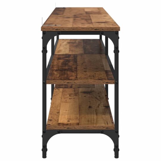 881288 7 Cabinet TV Lemn Vechi 160 x 30 x 50 cm Lemn Ingineresc și Fier 881288 7