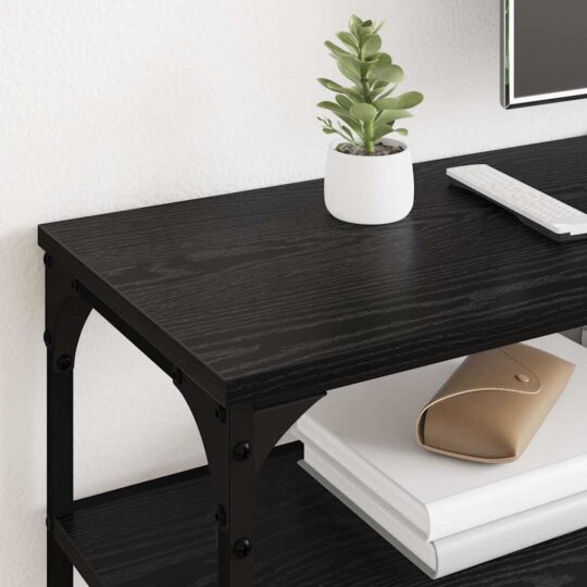 881290 4 Cabinet TV Stejar Negru 160 x 30 x 50 cm 881290 4