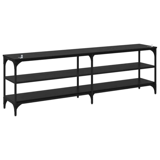 881290 9 Cabinet TV Stejar Negru 160 x 30 x 50 cm 881290 9