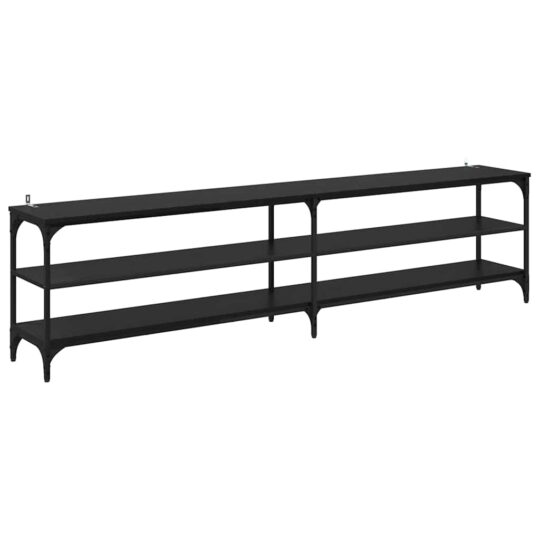 Alternative view of Cabinet TV Stejar Negru 200 x 30 x 50 cm