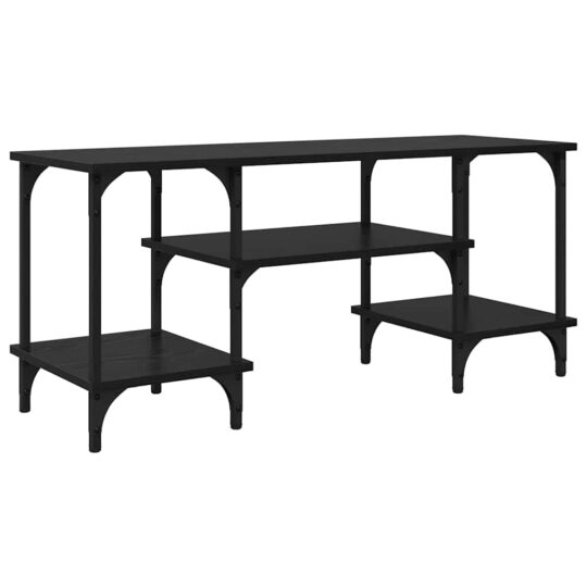 Alternative view of Cabinet TV Stejar Negru 102 x 35 x 45,5 cm