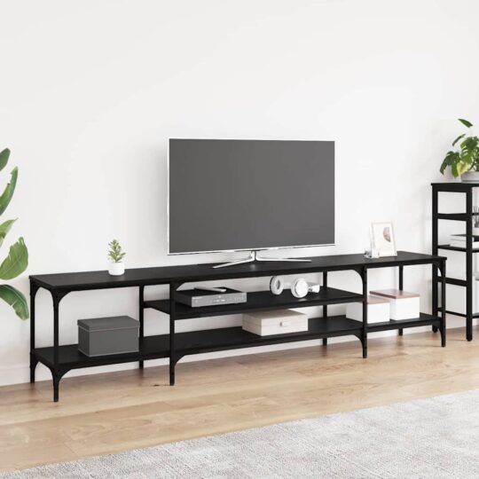 Cabinet TV Stejar Negru 201 x 35 x 45 cm