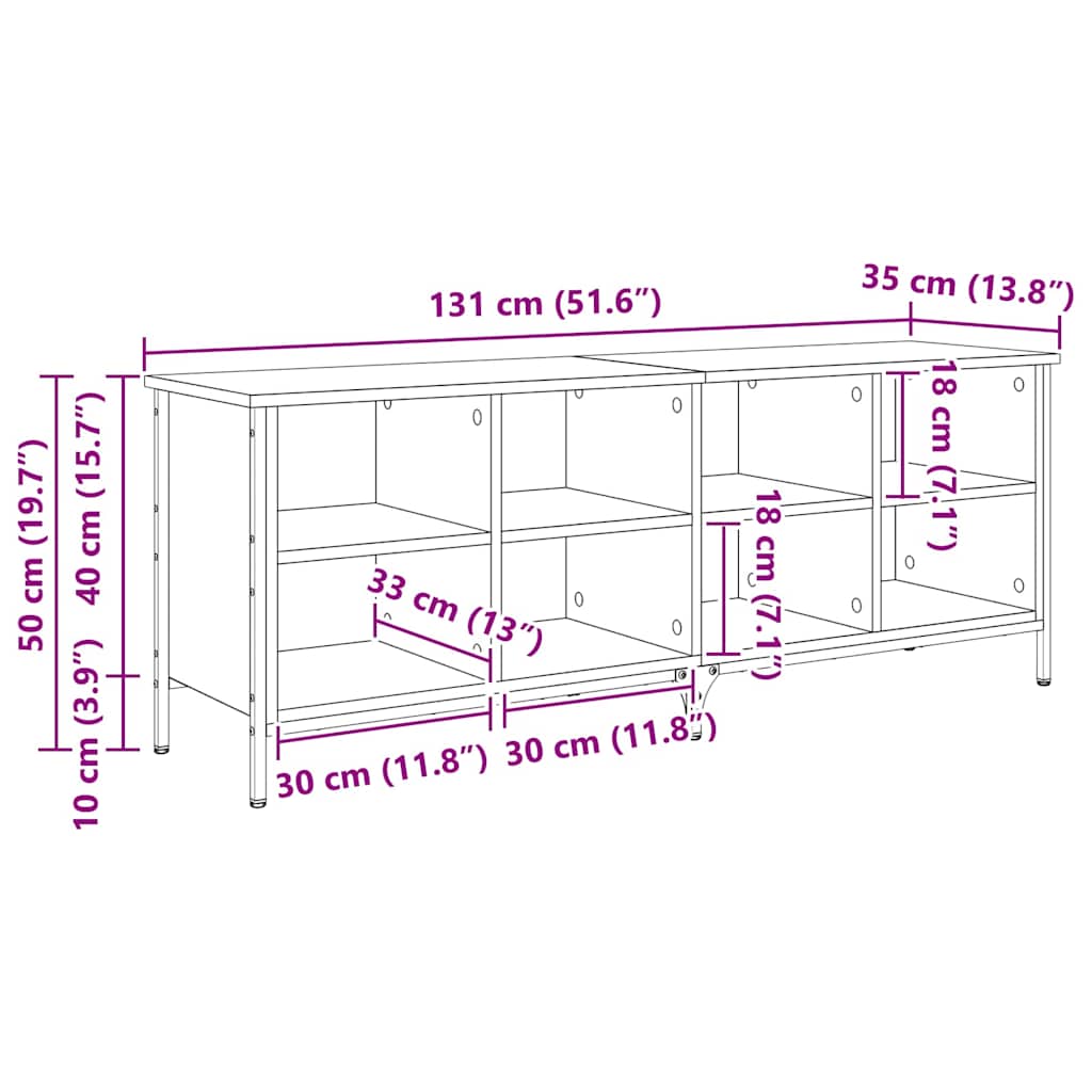 Dulap pentru pantofi cu raft Lemn Vechi 131 x 35 x 50 cm - imagine 11