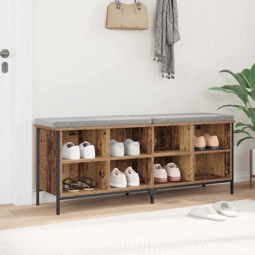 Dulap pentru pantofi cu raft Lemn Vechi 131 x 35 x 50 cm - imagine 4