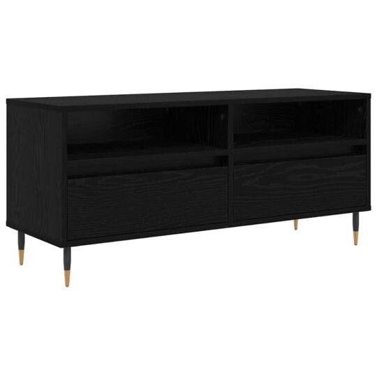 Alternative view of Cabinet TV cu sertar Stejar Negru 100 x 34,5 x 44,5 cm