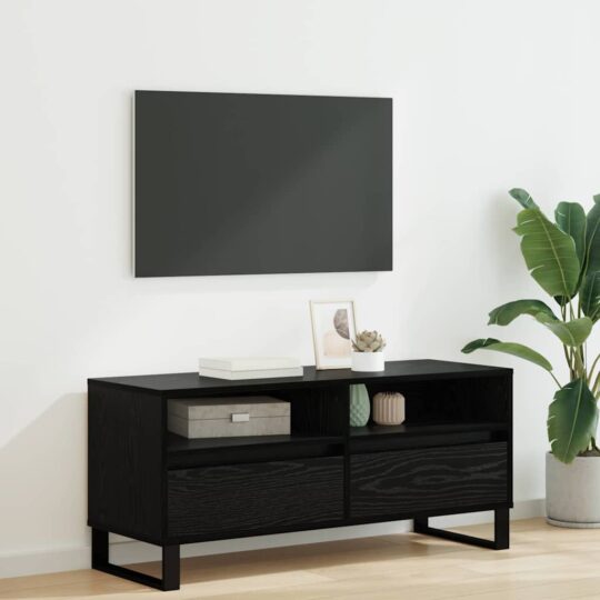 Cabinet TV cu sertar Stejar Negru 100 x 34,5 x 44,5 cm