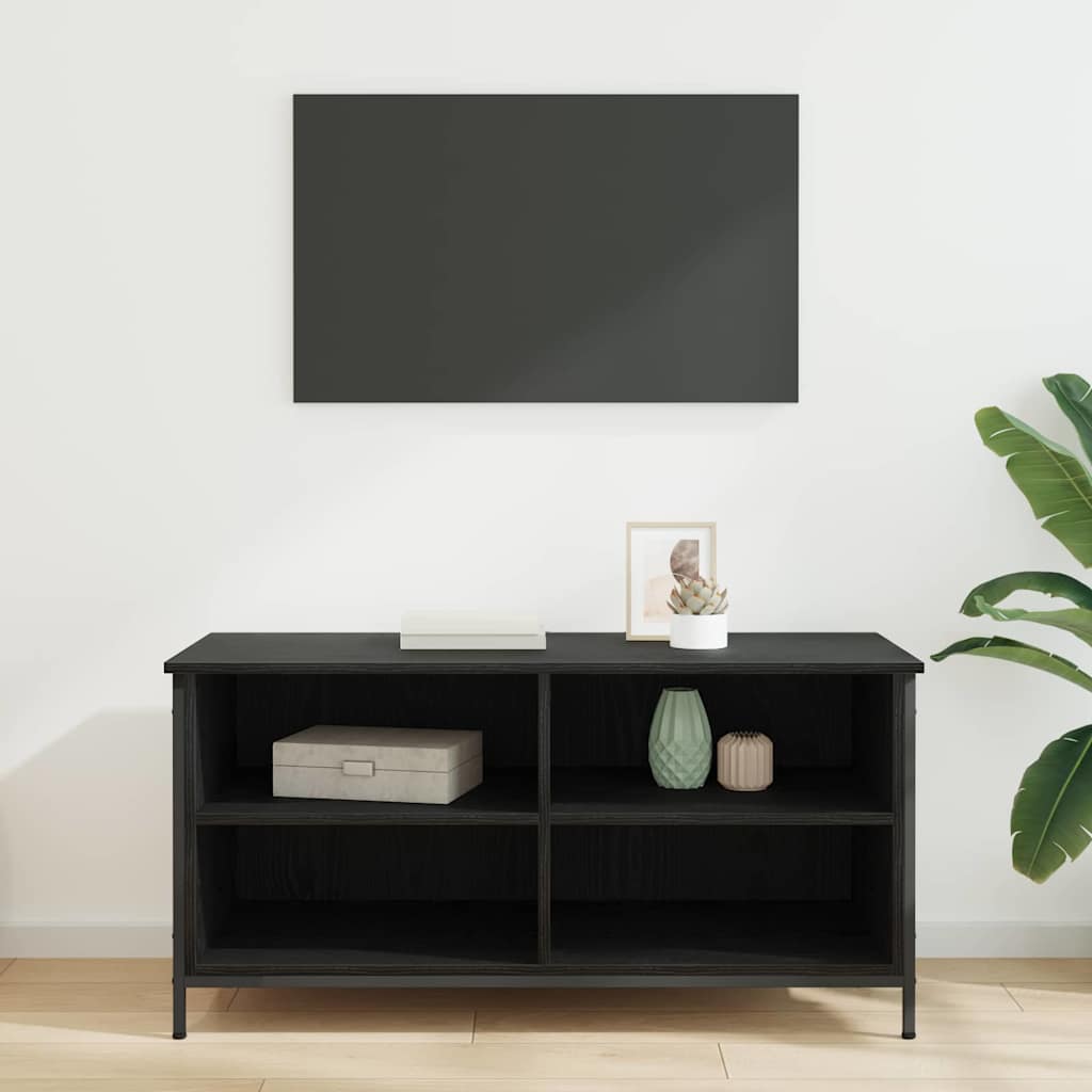 881889 4 Cabinet TV Stejar Negru 100 x 40 x 50 cm Lemn compozit Cabinet TV Stejar Negru 100 x 40 x 50 cm Lemn compozit - imagine 4