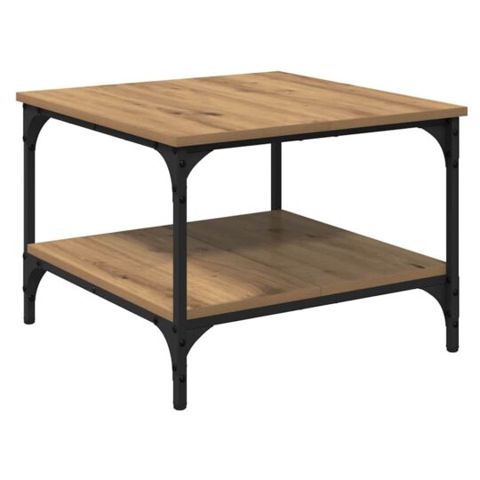 Alternative view of Masă de cafea Stejar Artizanal 55 x 55 x 40 cm Lemn compozit